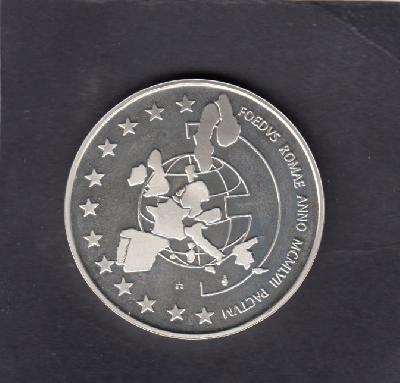 Beschrijving: 5 Ecu - Euro  ROMAN TREATY